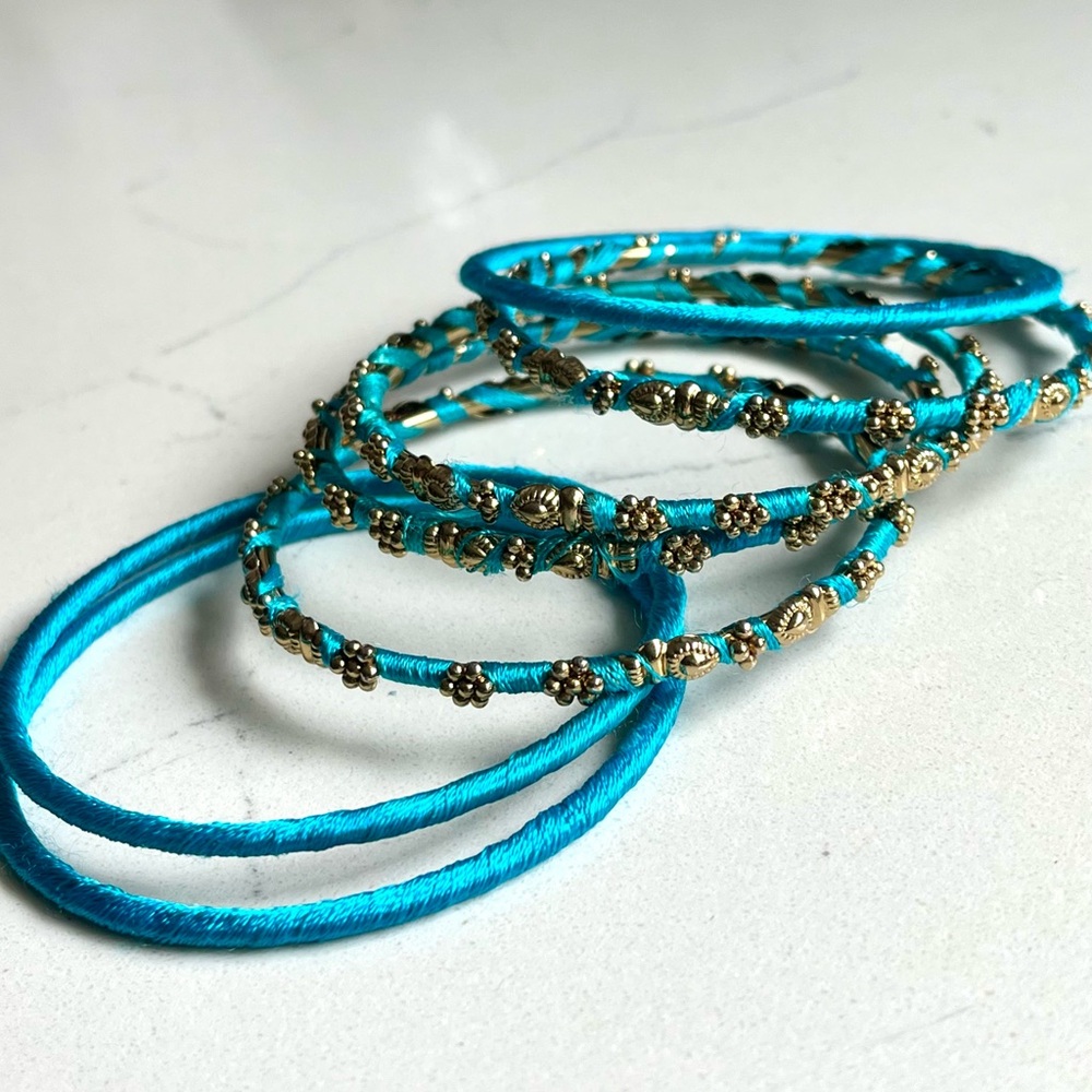 Amrita Singh 7 Bangles.Gently Worn. Boutique Buy. Fits up to 7 inch wrist.